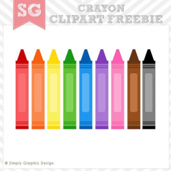 crayon clipart | Items similar to FREE Crayon Clipart ...