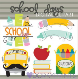 Back to School Clipart -Personal and Limited Commercial Use ...