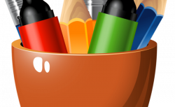 Painting Supplies Background Clip Art | Painting For Home