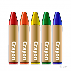 Colorful Crayons Clipart Free Picture｜Illustoon