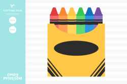 Box of Crayons SVG DXF EPS PNG | ARTSY FARTSY | Free svg cut ...