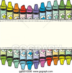 EPS Illustration - Seamless crayon border. Vector Clipart ...