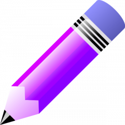 28+ Collection of Purple Pencil Clipart | High quality, free ...