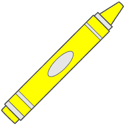 Yellow Crayon Clipart – images free download