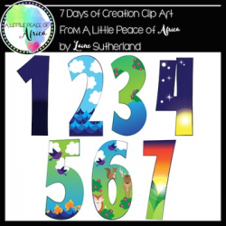 7 Days of Creation Clip Art Set