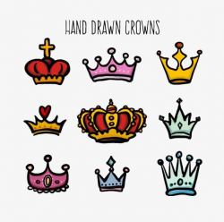 Hand Colored Creative Cute Crown PNG, Clipart, Color ...