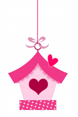 Pink in Love Birds Clipart. | Birds of a feather- For My Girls ...