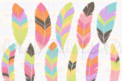 Tribal Feather Clipart and Vectors