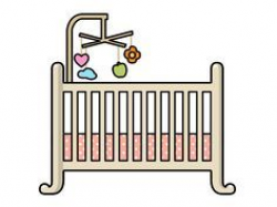 Baby clipart crib - Pencil and in color baby clipart crib ...