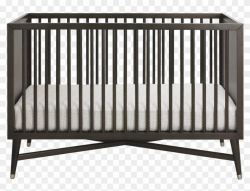 Infant Bed Png Clipart - Mid Century Black Cribs ...