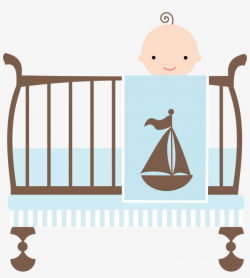 Crib Clipart Baby Boy Crib - Baby Shower Wording New Boy Mom ...