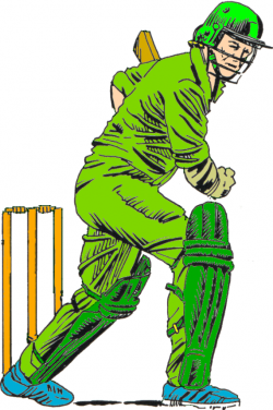 Cricket batsman clipart - WikiClipArt