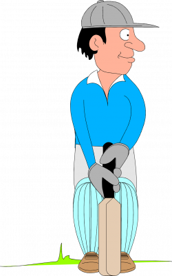 Cricket | Free Stock Photo | Illustration of a cricket batter | # 9571