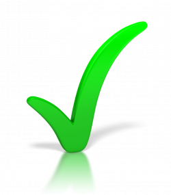 Free Green Tick PNG Clipart - peoplepng.com