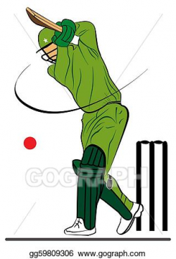 Clipart - Cricketer illustration. Stock Illustration ...