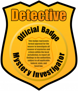 Clipart - Detective Badge
