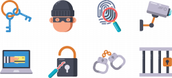 Crime Robbery Icon - Criminals swipe credit card Icon 3142*1444 ...