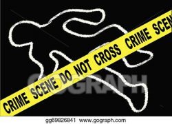 EPS Vector - Crime scene chalk mark. Stock Clipart ...