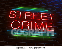 Clipart - Street crime concept. Stock Illustration ...