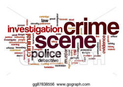 Stock Illustration - Crime scene word cloud. Clip Art ...