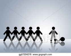 Clipart - Convicted criminal. Stock Illustration gg57204276 ...