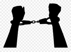 Handcuffs Crime Clip Art Fashion Accessory Neck - Hands In ...