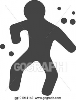 Vector Clipart - Bw icons - crime victim. Vector ...