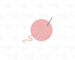 Yarn Ball Clipart, Crochet Clip Art, Knitting Sewing String Circle Cute  Thread Wool Hook Knit Rainbow PNG Graphic Download, Commercial Use