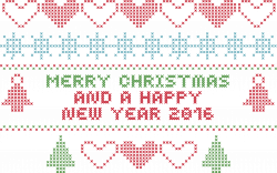 Clipart - Merry Christmas Crochet Typography