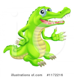 Crocodile Clipart #1172216 - Illustration by AtStockIllustration