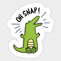 Oh Snap Cute Crocodile Pun