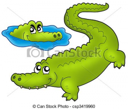 Crocodile In Water Drawing | Clipart Panda - Free Clipart Images