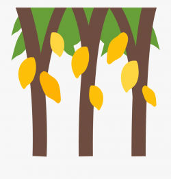 Crops Clipart Farm Tree - Fruit On Trees Icons, Cliparts ...