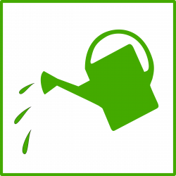 Clipart - Eco green watering icon