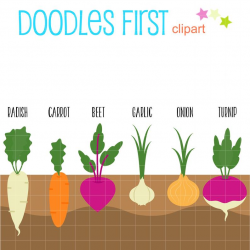 Root Crops Clip Art for Scrapbooking Card Making Cupcake Toppers Paper  Crafts