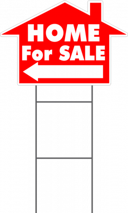 Home For Sale House Shaped Yard Sign | Sign Screen~Yard Signs ...