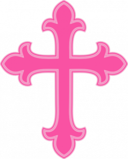 Pink Fancy Cross Clip Art | Communion | Pinterest | Clip art, Fancy ...