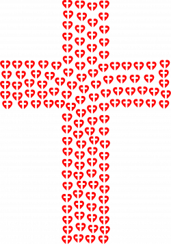 Clipart - Heart Cross Fractal