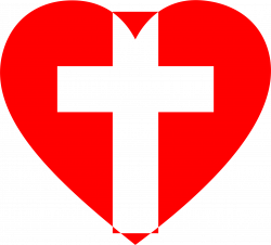 Clipart - Heart Cross 2