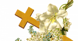 Antique Images: Free Religious Clip Art: Gold Cross and White ...