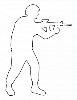 Soldier pattern. Use the printable outline for crafts, creating ...