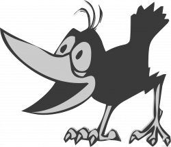 Cartoon Crow Clipart - ClipartBlack.com