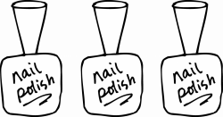 Nail Polish Coloring Page | sevimlimutfak