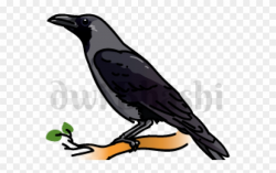 Banner Library Stock Crow Clipart Primitive - Indian Crow ...