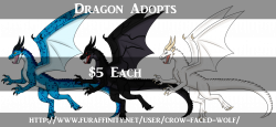 $5 Each Dragon Adopts - CLOSED by Crow-faced-wolf -- Fur Affinity ...