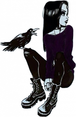 goth gothic gothicgirl gothgirl raven freetoedit...