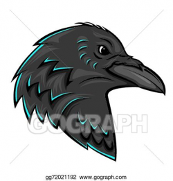 EPS Illustration - Raven head. Vector Clipart gg72021192 ...