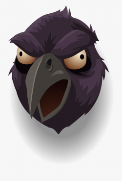 Raven Head Bird Free Picture - Cartoon Drawing Raven ...