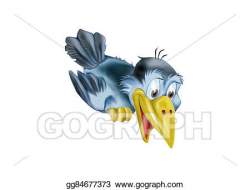 Stock Illustration - Illustration of a crow. Clipart ...
