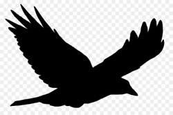 Free Crow In Flight Silhouette, Download Free Clip Art, Free ...